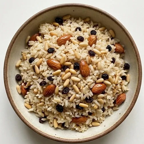 Bademli Bayram Pilavı Tarifi