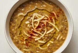 Erişteli Mercimek Çorbası Tarifi