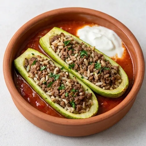 Etli Kabak Dolması Tarifi