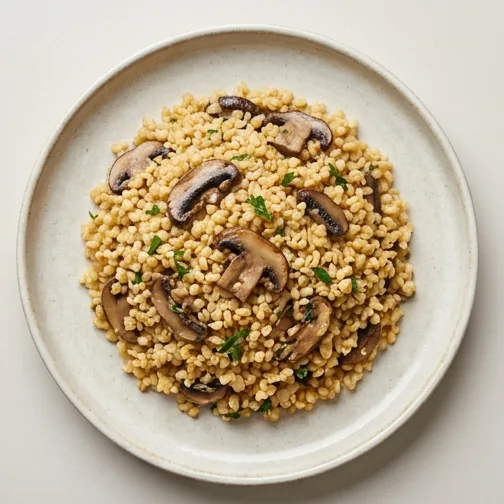 Mantarlı Bulgur Pilavı Tarifi