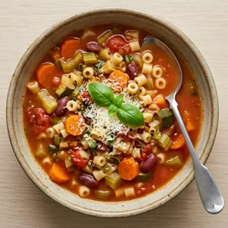 Minestrone Çorbası Tarifi (İtalyan Sebze Çorbası)