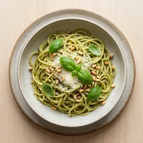 Pesto Soslu Makarna Tarifi