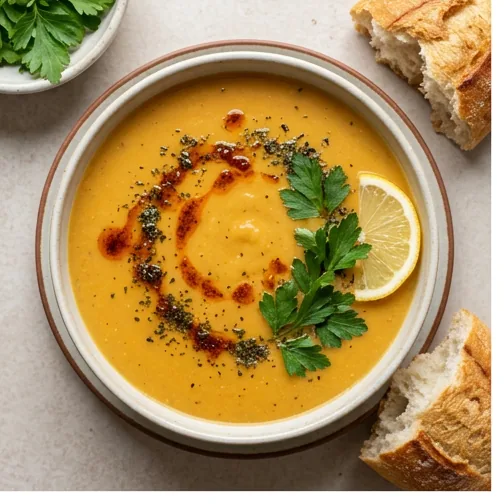 Süzme Mercimek Çorbası Tarifi