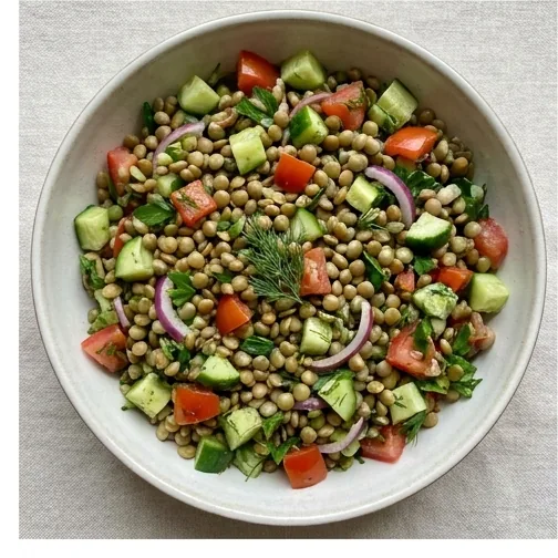 Yeşil Mercimek Salatası Tarifi
