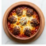 Kiremitte Soslu Kaşarlı Köfte Tarifi